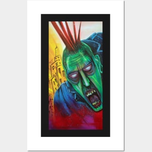 Punk Rock Zombie Posters and Art